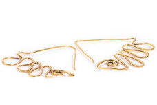 Brass Wire Earrings