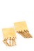 Brass Plate Stud Earrings